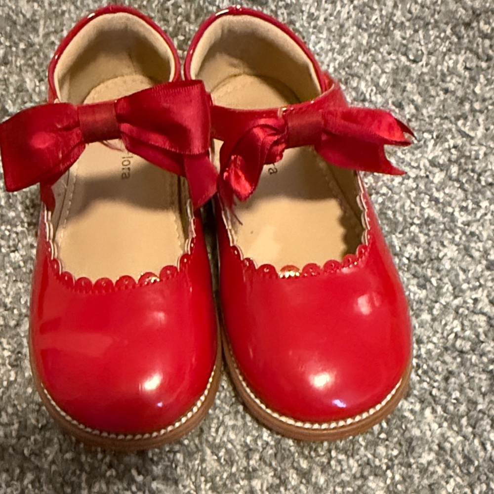 Amazon Red Bow Dress Shoes for Kids